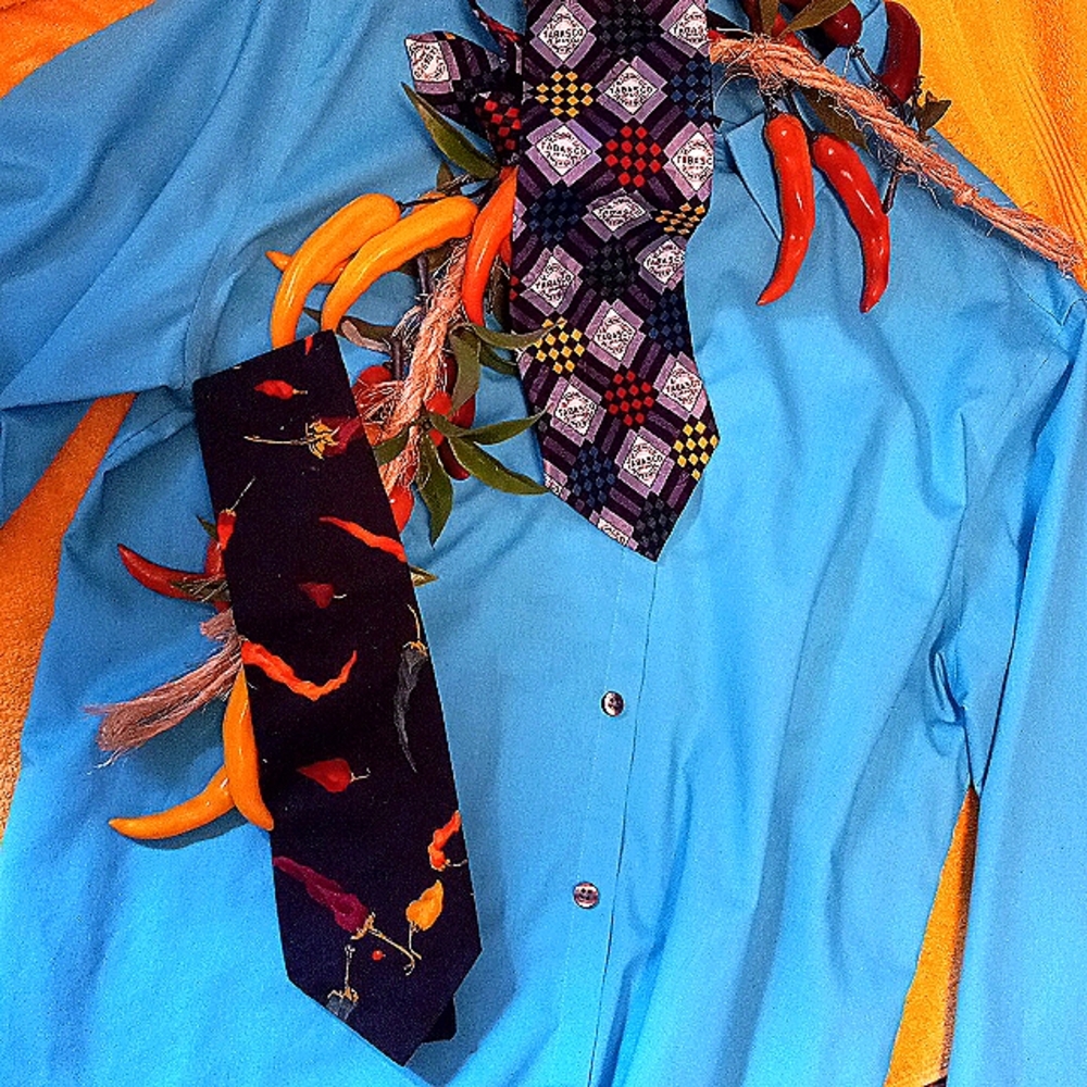 Authentic Tabasco  and Buffalo Billies wild west artwear ties